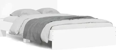 Obrázek produktu pro Maison Exclusive - Rám postele s čelem a LED osvětlením bílý 120 x 190 cm
