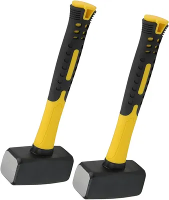 Imagen del producto de Martillo de demolición, 1500 g, mango de fibra de vidrio, 265 mm, 2 unidades, para mampostería