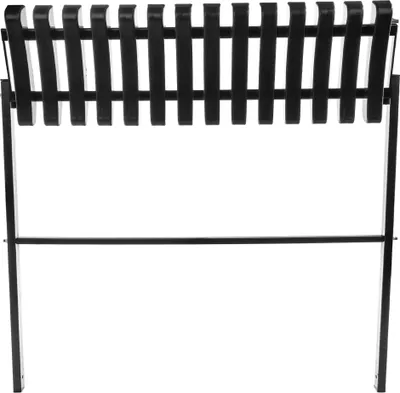 Obrázok produktu pre Záhradná lavička – skladacie parkové lavice – 77 x 91 cm – pre vonkajšie použitie – čierna