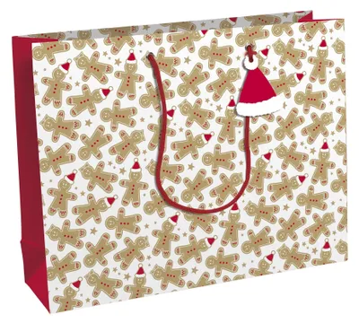 Produktbild von Clairefontaine X-30894-6C, Geschenkverpackungstasche, Muster, 210 g/m², 373 mm, 118 mm, 275 mm