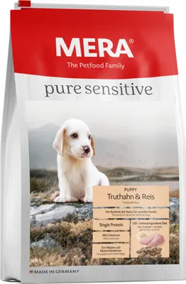 Image de Mera Dog Pure Puppy Dinde & Riz Nourriture sèche pour chiens 12,5 kg