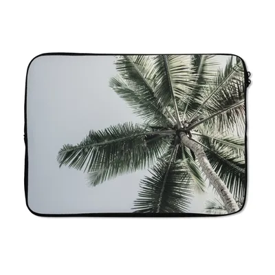 Produktbild von MuchoWow® Laptop Hülle 14 ZollPalme - Tropisch - Sommer Laptoptasche - Laptoptasche - Stoßsicher - Schutzhaube