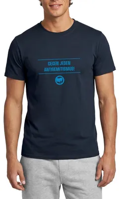 Produktbild von Spreadshirt Gegen Jeden Antisemitimus Männer T-Shirt, 3XL, Navy