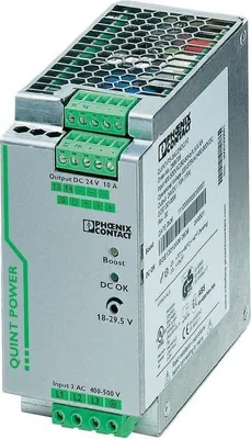 Produktbild von Phoenix Contact QUINT-PS/3AC/24DC/10, 240 W, 320 - 575 V, 45 - 65 Hz, 93%, 1100000 h, Grau