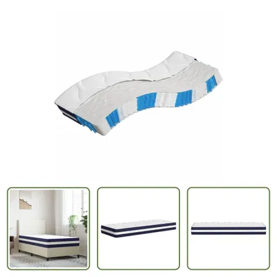 Immagine prodotto di The Living Store Materasso a molle insacchettate di media consistenza 80x200 cm