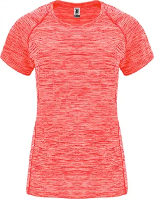 Produktbild von Roly CA6649 | Damen Shirt Austin Woman T-Shirt - Farbe: Heather Fluor Coral 244 - Größe: XXL