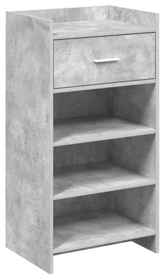 Produktbild von vidaXL Schuhschrank Betongrau 48 x 36 x 92 cm Holzwerkstoff