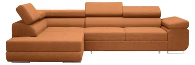 Produktbild von FEDVE Ecksofa Warton mit Cordbezug mit Schlaffunktion, Orange