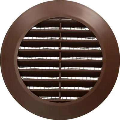 Produktbild von KOTARBAU® Lüftungsgitter Braun Rund Durchmesser 70 mm mit Insektenschutzgitter