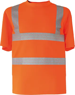 Immagine prodotto di Korntex KXBRS | Maglietta da lavoro hi-viz con rotture riflettenti EN ISO 20471 - Colore: Arancione - Taglia: XL