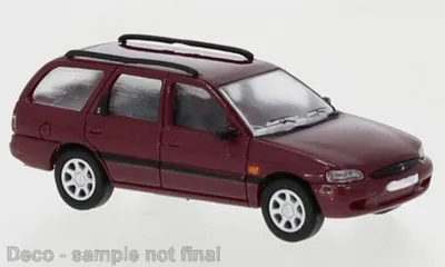 Produktbild von PCX Premium Classics Ford Escort MK VII Turnier metallic dunkelrot, 1995,