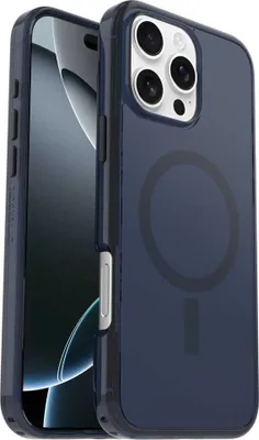 Produktbild von OtterBox Symmetry Hülle für Apple iPhone 16 Pro Max Smartphone - Blau - Schlagfest, Sturzsicher - Kaktusleder - Kann drahtlos geladen werden