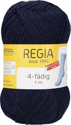 Produktbild von Schachenmayr REGIA 4-fädig Uni, 50g Marine Handstrickgarne