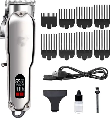 Produktbild von INF Professioneller Haarschneider - USB mit 8 Distanzkämmen
