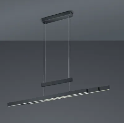 Produktbild von LED Pendelleuchte Schwarz höhenverstellbar & ausziehbar Lampen für über Esstisch