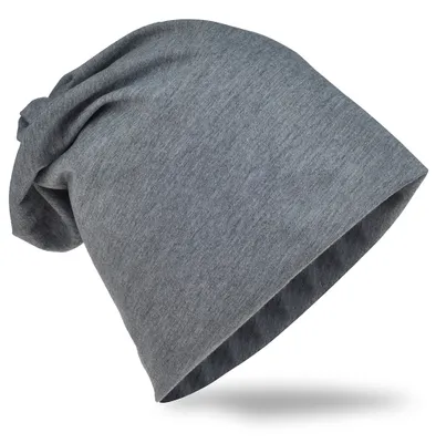 Produktbild von Beanie Muetze Unifarbe Dunkelgrau