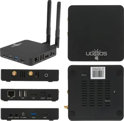 Zdjęcie produktu dla UGOOS AM6B Plus TV box, 4GB RAM, 32GB pamięci, wtyczka EU