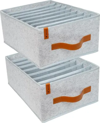Produktbild von Kleiderschrank Organizer - 8 Fächer - platzsparend - Filz