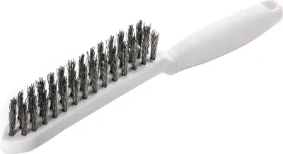 Produktbild von Drahtbürste L.285mm 0,35mm VA-Stahldraht gewellt 3-reihig LESSMANN