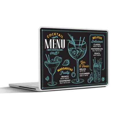 Produktbild von MuchoWow® Laptop Aufkleber Sticker Cover Cocktail - Sommer - Zitate 40x30 cm - Laptop Dekoration - Selbstklebend