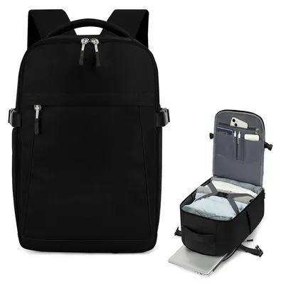 Obrázek produktu pro Cestovní batoh - Černý - 55 x 40 x 20 cm - 44 litrů - Pro notebook 18 palců