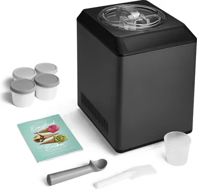 Produktbild von SPRINGLANE Eismaschine & Joghurtbereiter Erika 2,5 L mit selbstkühlendem Kompressor 250 W, Eiscrememaschine aus Edelstahl mit Kühl- und Heizfunktion, inkl. Rezeptheft und 4 Aufbewahrungsbehälter