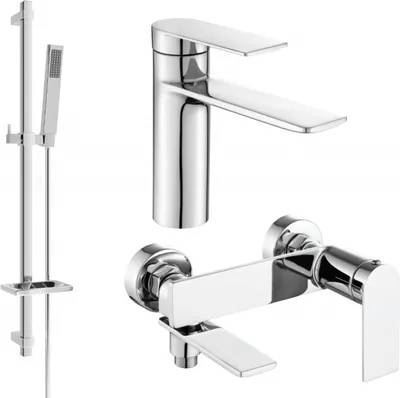Produktbild von Mexen Zero DQ02 Badewannenset, Chrom - 71103DQ02-00