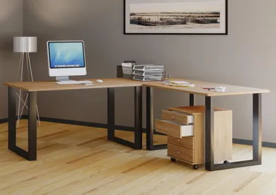 Produktbild von VCM VCM Holz Schreibtisch | Eckschreibtisch schlicht | 190x160 | L Form links oder rechts | Arbeitstisch Platte 80 cm tief | Computertisch Büromöbel - Lona U