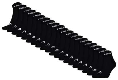 Produktbild von HEAD Uni Quarter Socken, 20er Pack - ELEMENTS ALL SPORTS QUARTER ECOM, Kurzsocken, einfarbig Schwarz 39-42
