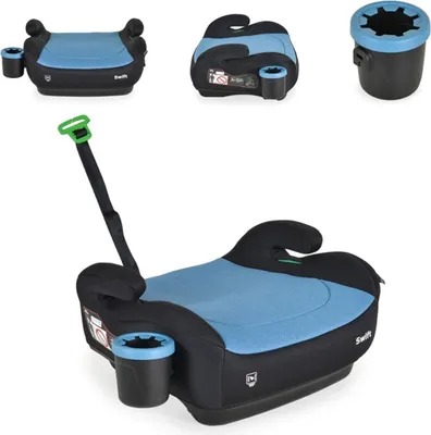 Produktbild von Cangaroo Kindersitz, Sitzerhöhung Swift (125-150cm) Armlehne, Getränkehalter blau
