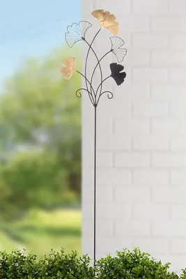 Produktbild von Gilde Gartenstecker "Ginkgo" Blätter 69495