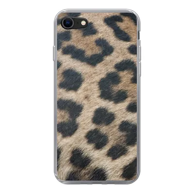 Produktbild von MuchoWow® Handyhülle Schutzhülle Hülle für iPhone SE 2020 Leopardenmuster Silikon Softcase Handy Hülle - Kartenbesitzer