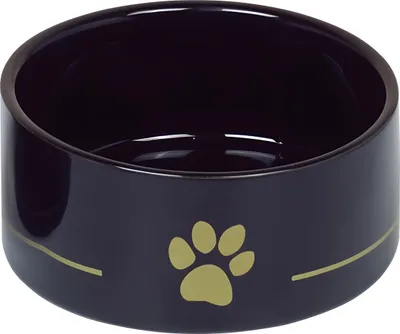 Produktbild von Nobby 82343, Hund, Keramik, Schwarz, Gold, Haustier-Fütterungsschale, Abbildung, 0,55 l