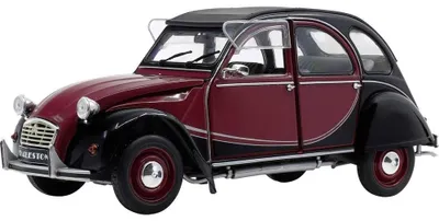 Zdjęcie produktu dla Solido 421185310 Citroen 2CV 6 Charleston Duck 1982 czerwony czarny 1:18