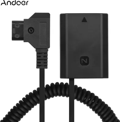 Produktbild von Andoer D-Tap auf NP-FZ100 DC-Koppleradapter Vollstaendig dekodierter Dummy-Batterie-Zubehoerersatz fuer  A9 A7R3 A7M3 A7S3 A7III A7RM3 A7RM4 A7SM3-Kameras