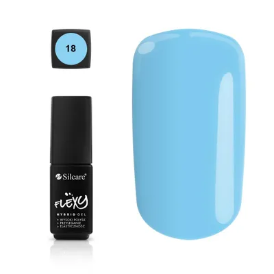 Produktbild von Flexy Hybridnagellack Silcare 18, 4,5g - Strapazierfähige Nägel mit Hochglanz-Finish