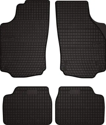 Immagine prodotto di Tappetini auto in gomma adatto per Opel Corsa C (2000-2006, hatchback) neri, set 4 pz, con fissaggi