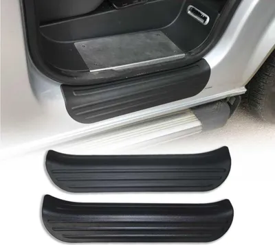 Image de Seuils de porte pour VW T5 T6 2003-2025 ABS noir 2pcs