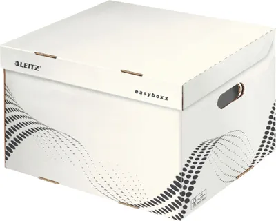 Produktbild von Archiv Container easyboxx L Wellpappe weiß Packung mit 15 Stück