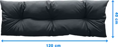 Obrázok produktu pre Sedáky na paletové sedenie 120X40Cm Záhradný podsedák na paletové sedák Èierna