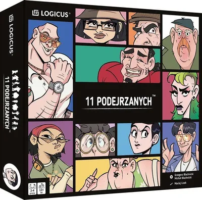 Zdjęcie produktu dla Gra Logicus 11 Podejrzanych – Gra Logiczna Dedukcyjna 12+