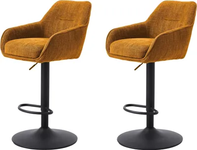 Produktbild von Barhocker >Marilla< (2er-Set) in rostfarben - 52x113,5x53 (BxHxT)