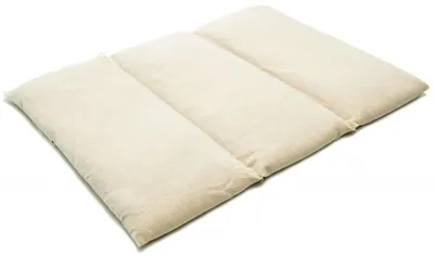 Produktbild von GIRAFFENLAND Traubenkernkissen groß 40x30cm - 3-Kammer - rohweiß - Wärmekissen - Körnerkissen