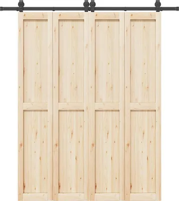 Image de vidaXL Kit de ferrures pour portes coulissantes 200 cm acier noir