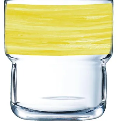 Produktbild von Brush Yellow Log Tumbler 22cl stapelbar - 6 Stück