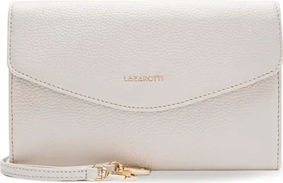 Zdjęcie produktu dla Lazarotti Skórzana torba na ramię Torba wieczorowa Bologna Leather Clutch Cream kremowa