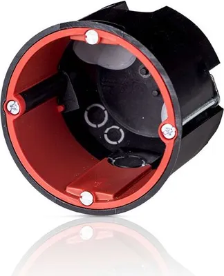Produktbild von f-tronic HW Brandschutzdose Ø68mm, t=62mm, m. Leitungs- u. Rohreinführungen, BS3700