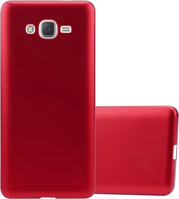 Produktbild von Cadorabo Schutzhülle für Samsung Galaxy J7 2015 Hülle in Rot Handyhülle TPU Silikon Etui Cover Case