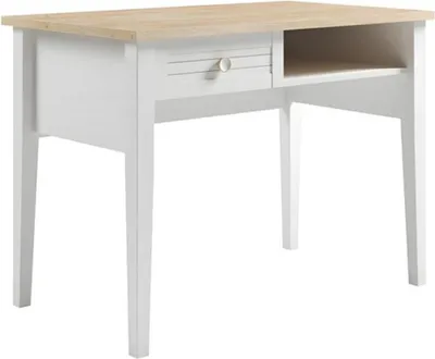 Image de Bureau en bois blanc au design moderne
