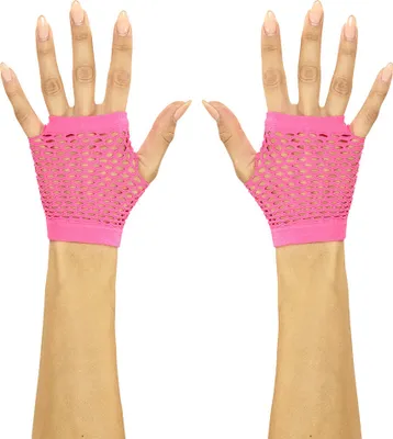 Produktbild von Kurze Netzhandschuhe neon-pink